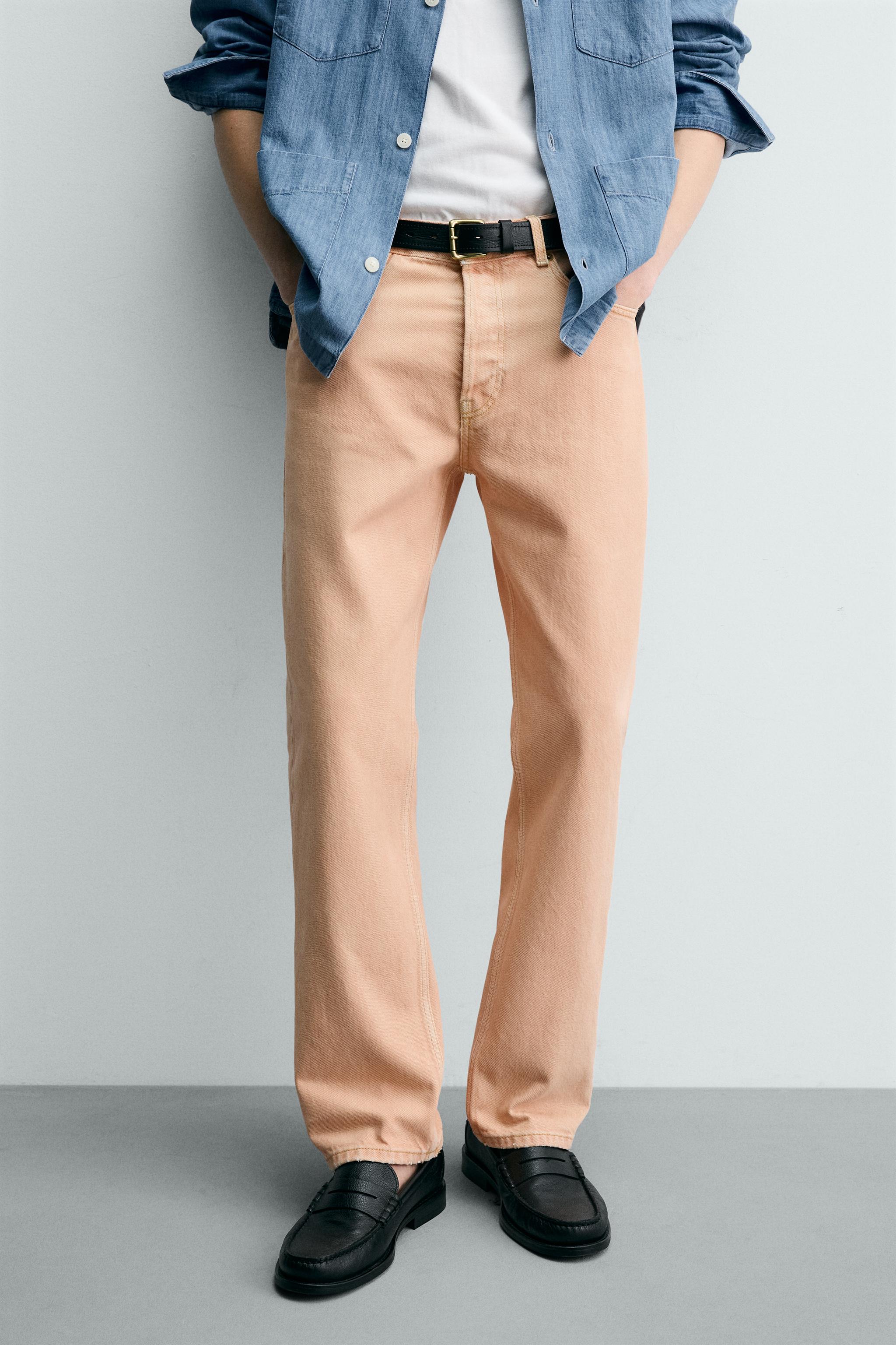 JEAN STRAIGHT FIT COULEUR DÉLAVÉE